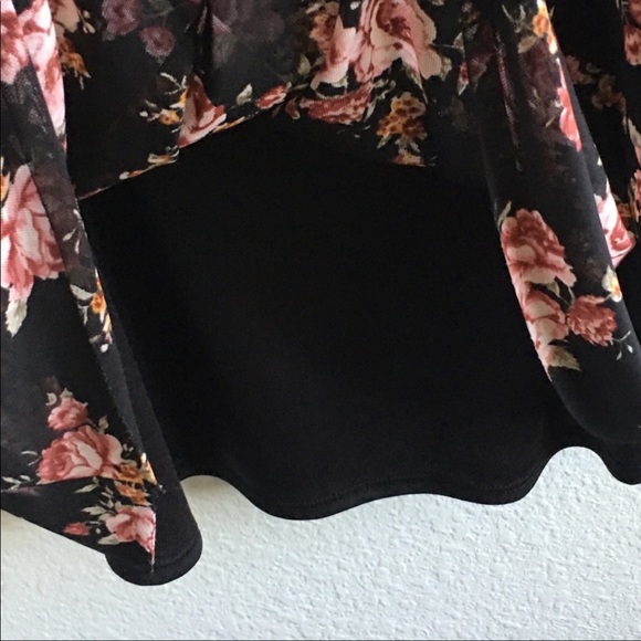 Torrid Multi-Color Floral Print Mesh Tee Dress - Picture 4 of 7